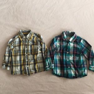 2T button down shirts